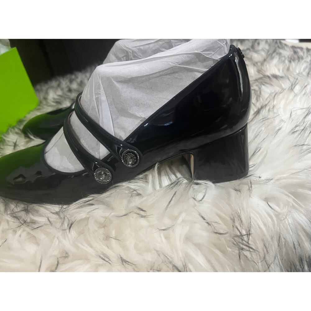 Sam Edelman Tahira Mary Jane Heels – Black Patent – Size 9.5M
